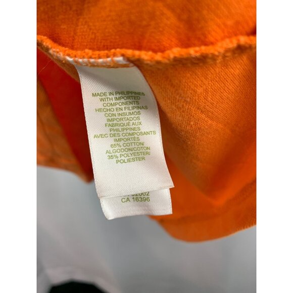 Izod Golf Women’s Large Orange Diamond Polo Shirt - Picture 7 of 7